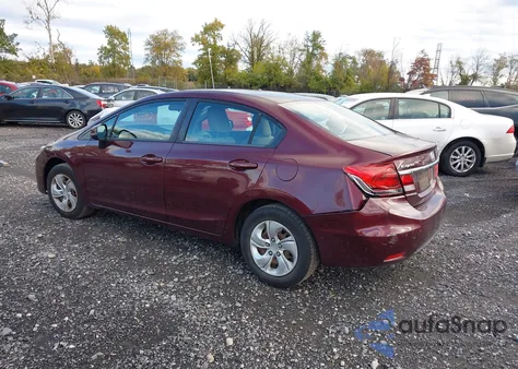 2013 Honda Civic Lx z USA, uszkodzony, nr VIN 19XFB2F55DE076376
